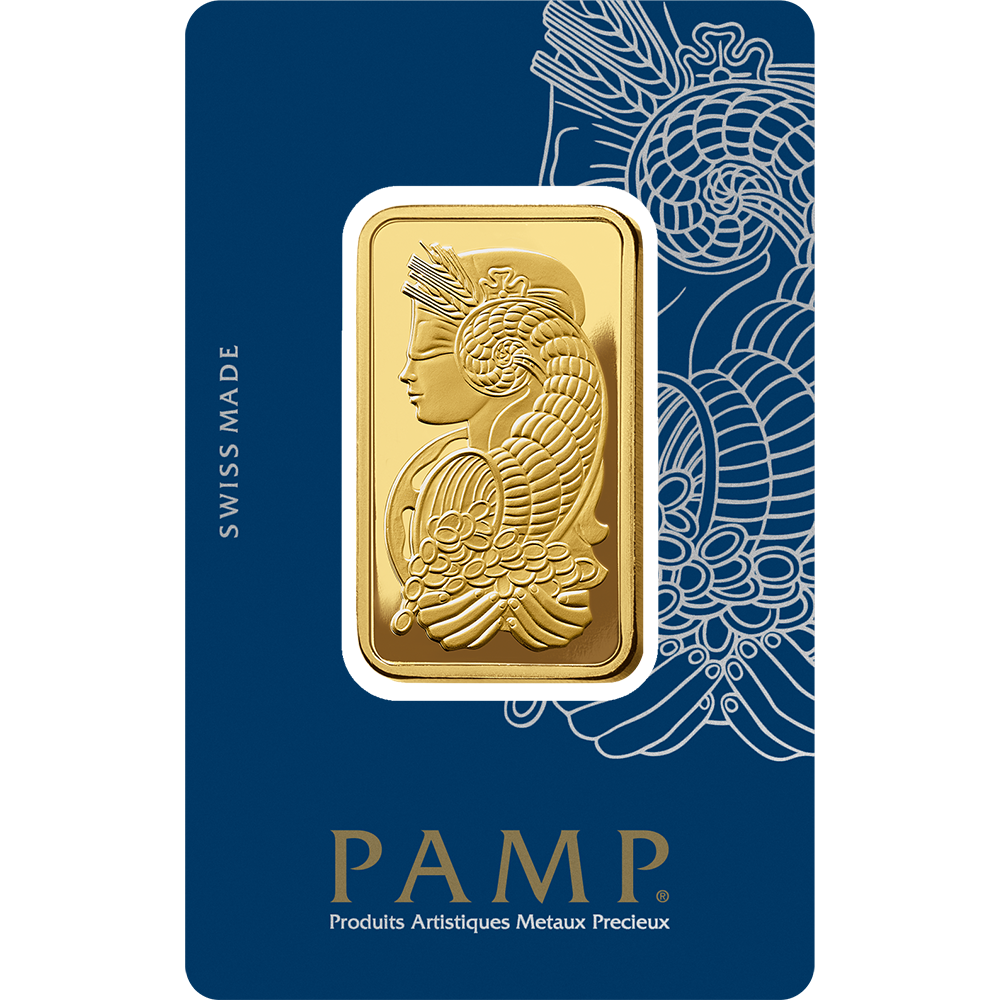 Lady Fortuna™ Gold Minted Bar - 1oz (Carbon Neutral)
