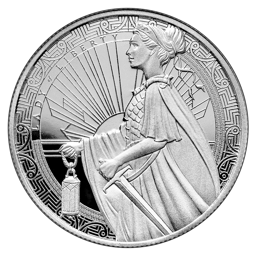 Lady of Liberty Silver Minted Round - 1oz