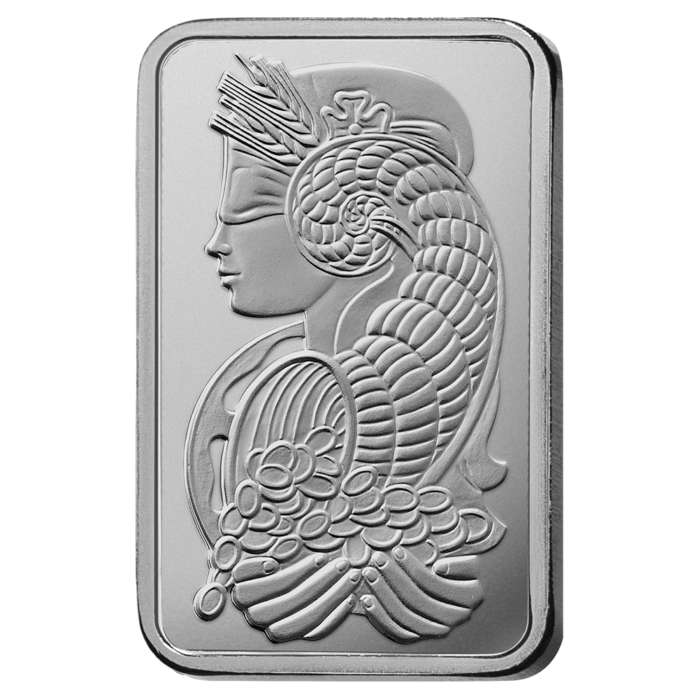 Lady Fortuna™ Palladium Minted Bar - 1oz
