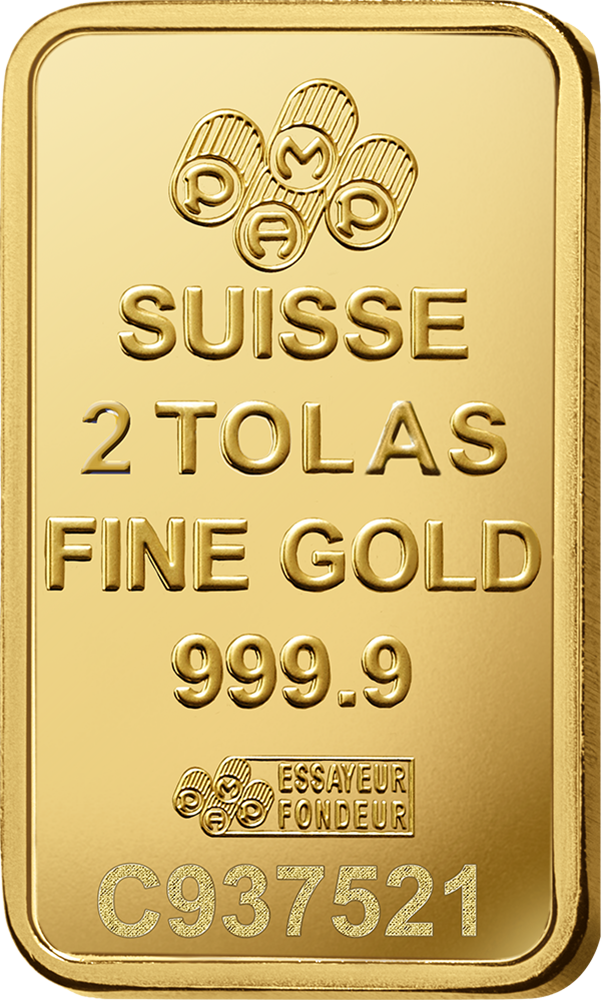 Lady Fortuna™ Gold Minted Bar - 2 Tolas