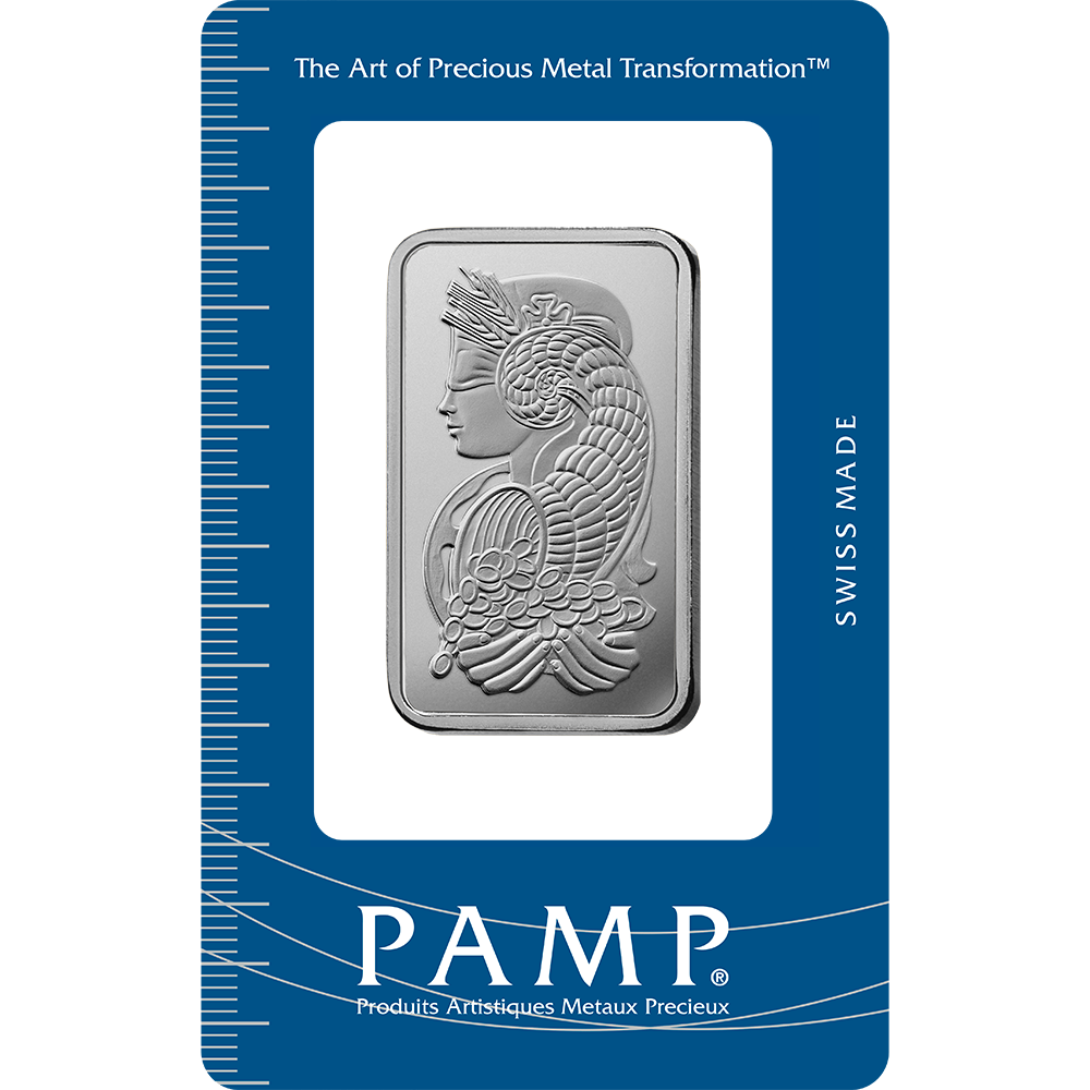 Lady Fortuna™ Palladium Minted Bar - 1oz