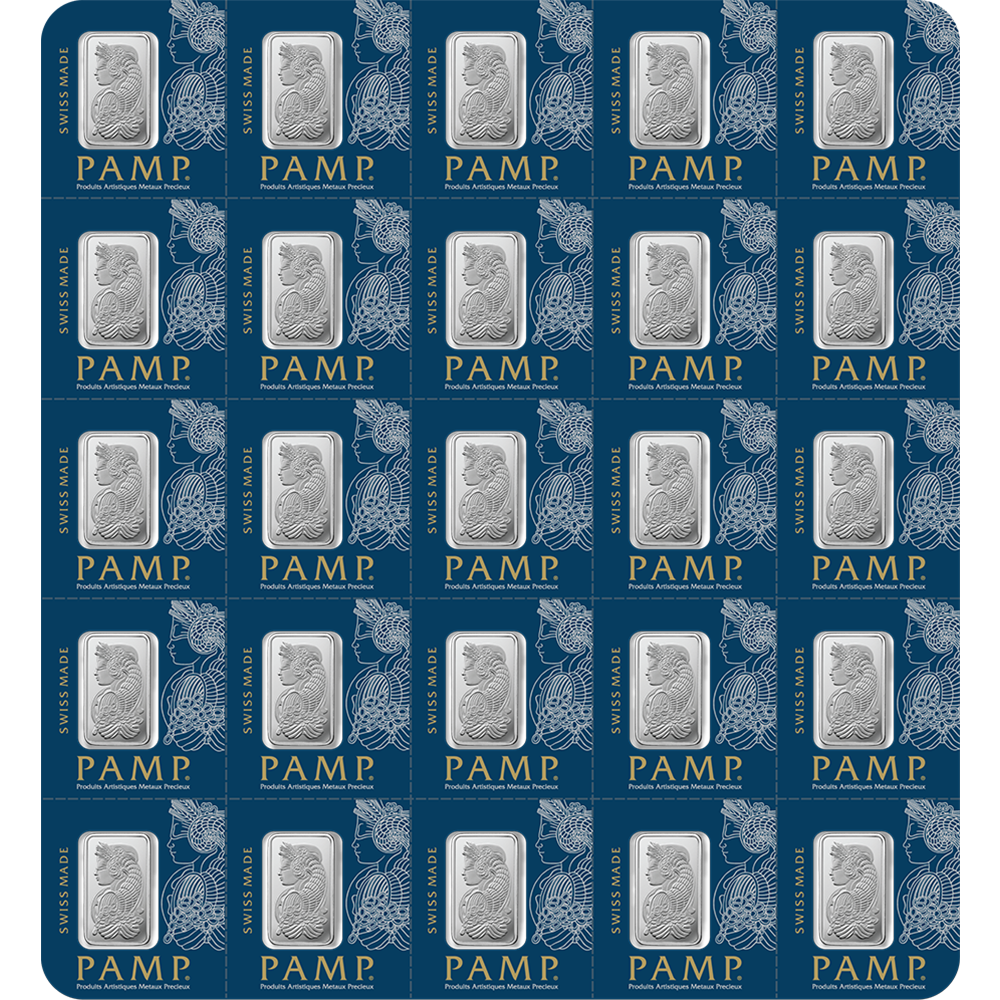 Lady Fortuna™ Platinum Minted Bar - MULTIGRAM+25