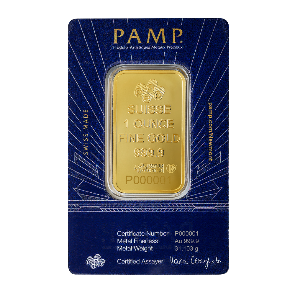 PAMP / Newmont Lady of Liberty Gold Minted Bar - 1oz