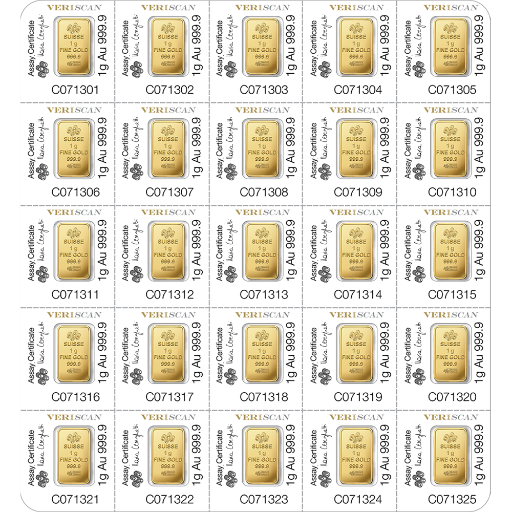 Lady Fortuna™ Gold Minted Bar - MULTIGRAM+25