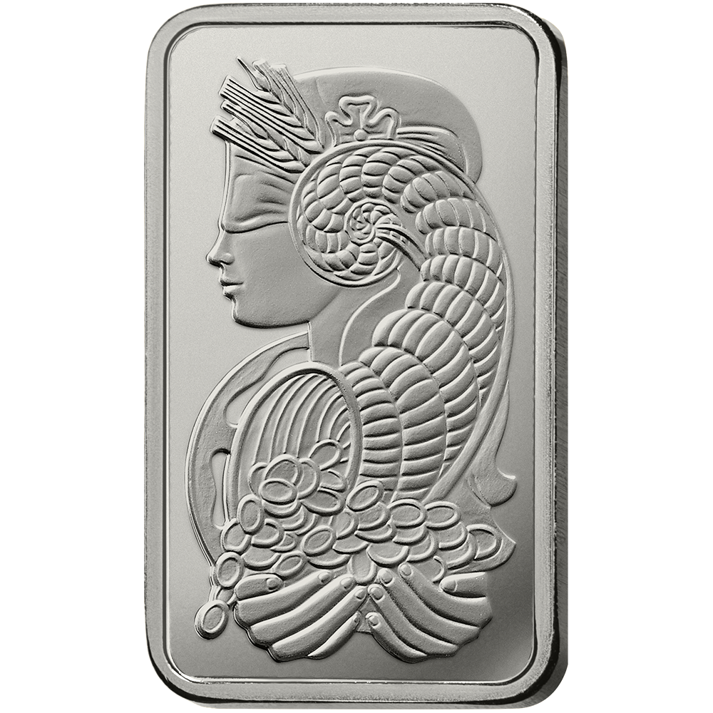 Lady Fortuna™ Platinum Minted Bar - 1g