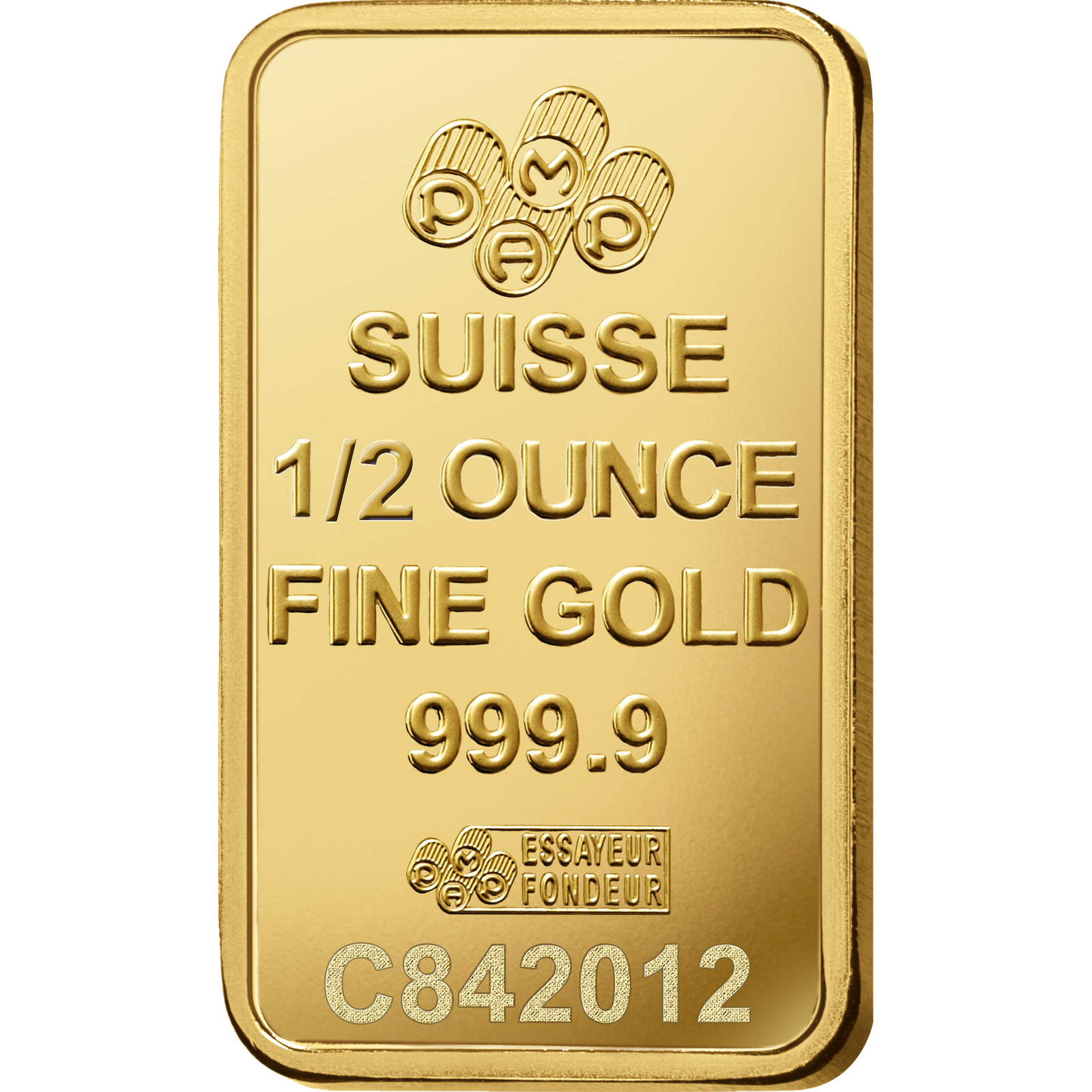 Lady Fortuna™ Gold Minted Bar - 1/2 oz