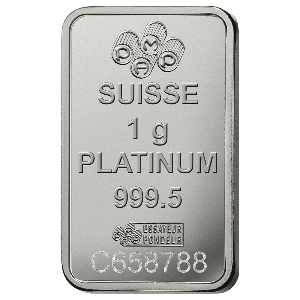 Lady Fortuna™ Platinum Minted Bar - 1g